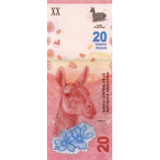 (361) Argentina P361 - 20 Pesos Year 2017
